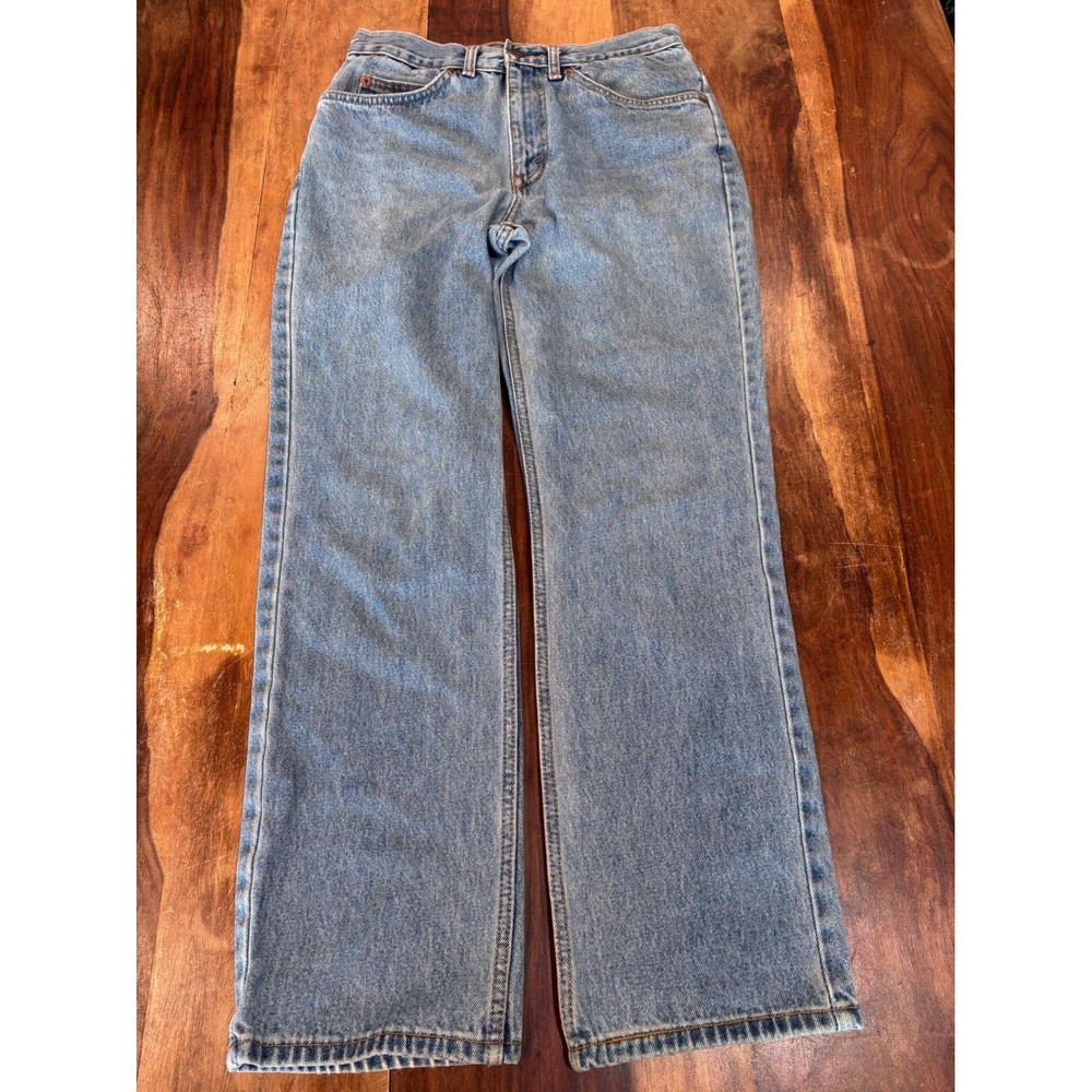 vtg LEVI'S orange tab womens 31x30 light wash relaxed straight leg jeans denim